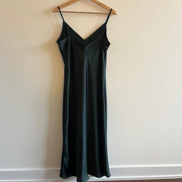 NWT Aritzia Wilfred Only Slip Satin Midi Dress - Picture 2 of 5